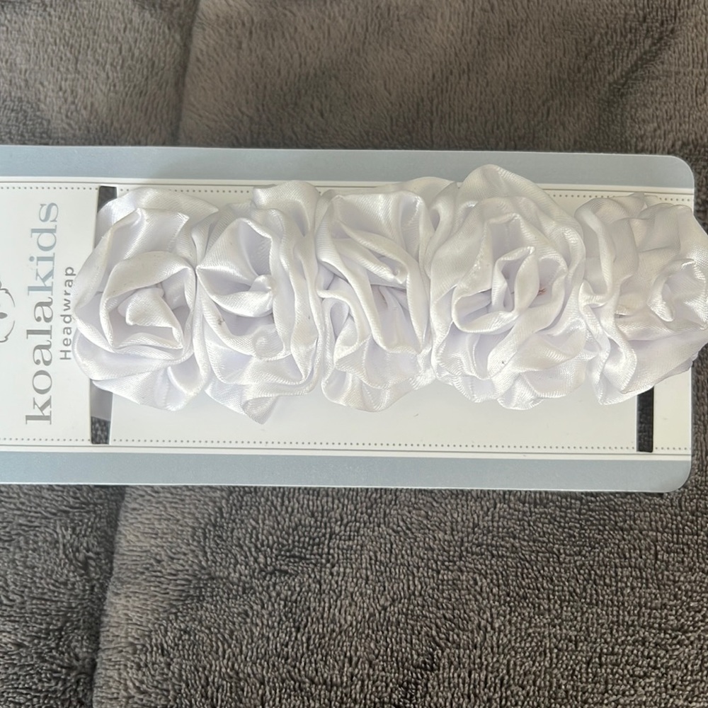 Koala kids white head wrap /bow